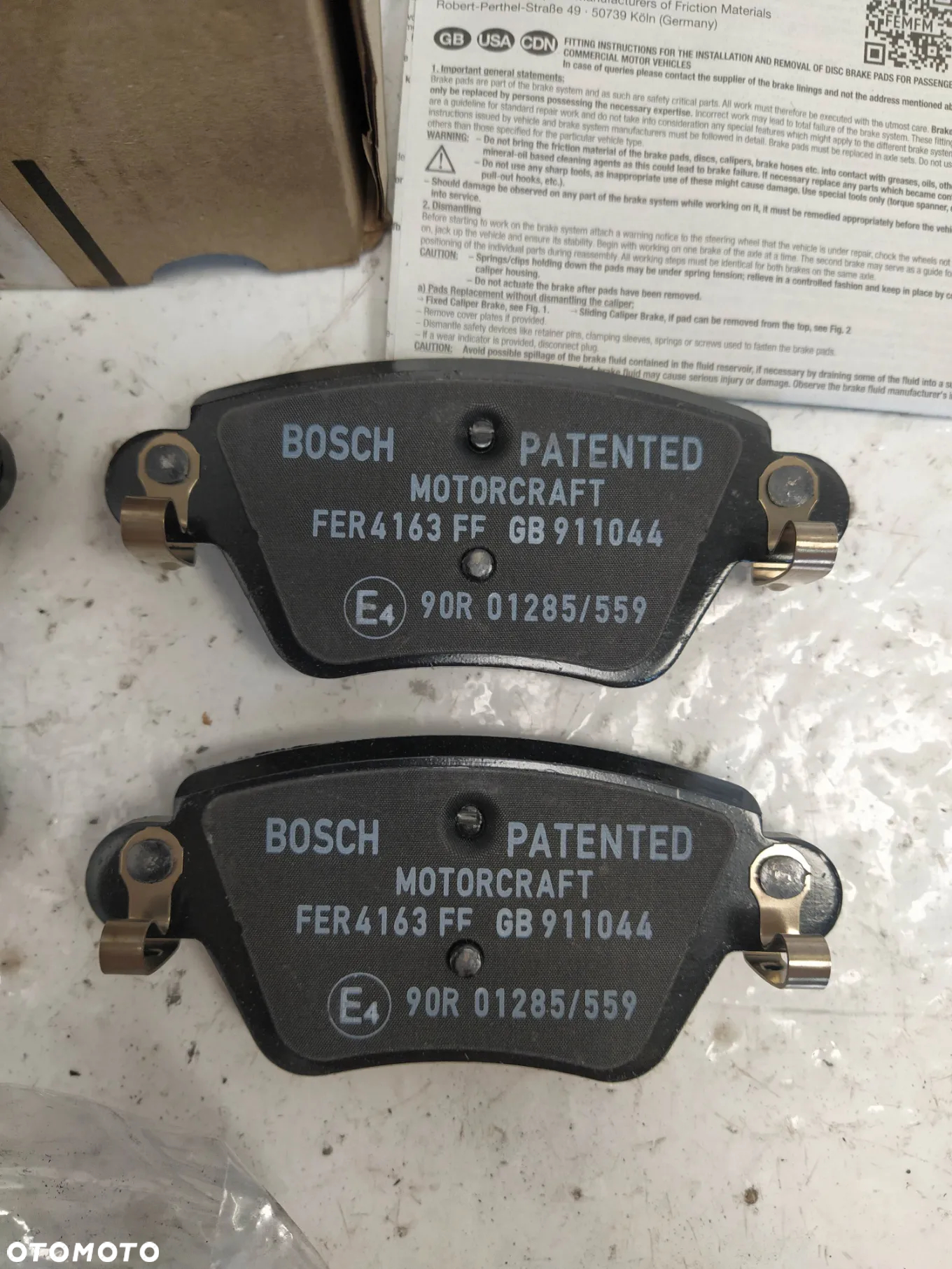 FORD MONDEO JAGUAR X-TYPE X-400 RENAULT KANGOOKLOCKI HAMULCOWE TYŁ TYLNE NOWY ORYGINAŁ - 3