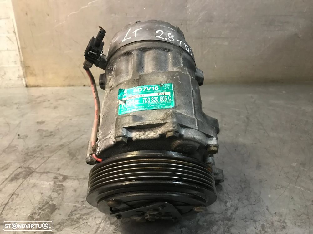 COMPRESSOR DO AC VOLKSWAGEN TRANSPORTER / LT 2.5TDI 2.8TDI 7D0820805C - 1