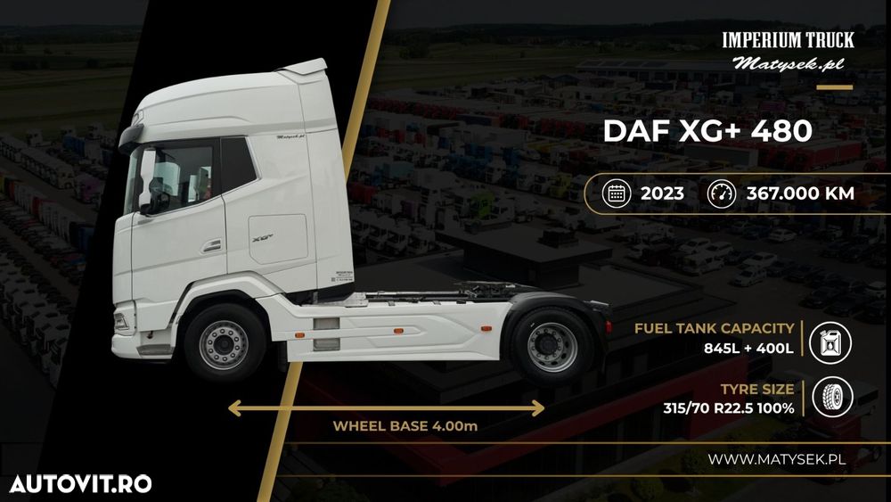 DAF XG+ 480 / ANVELOPE NOI / EURO 6 - 3