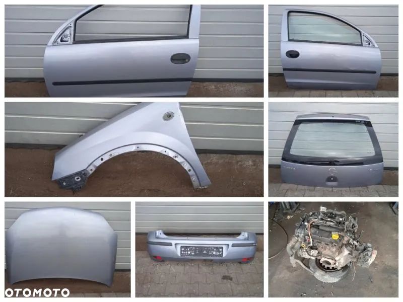 Na części Opel Corsa C 1.2 B Lift Twinport 3-Drzwi Z163 F13C394 Silnik Maska Drzwi Klapa Szyba - 1