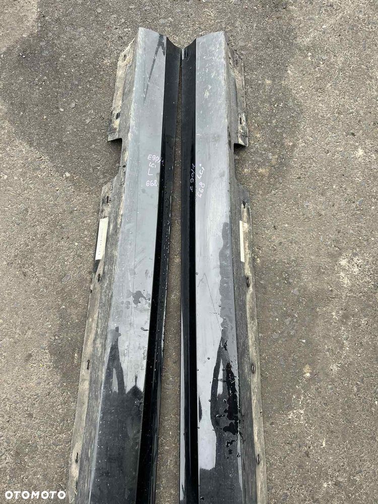 Nakładka progowe progi Bmw e90 e91 lift LCi Schwarz II 668 Lewa prawa na sztuki pod kolor - 2