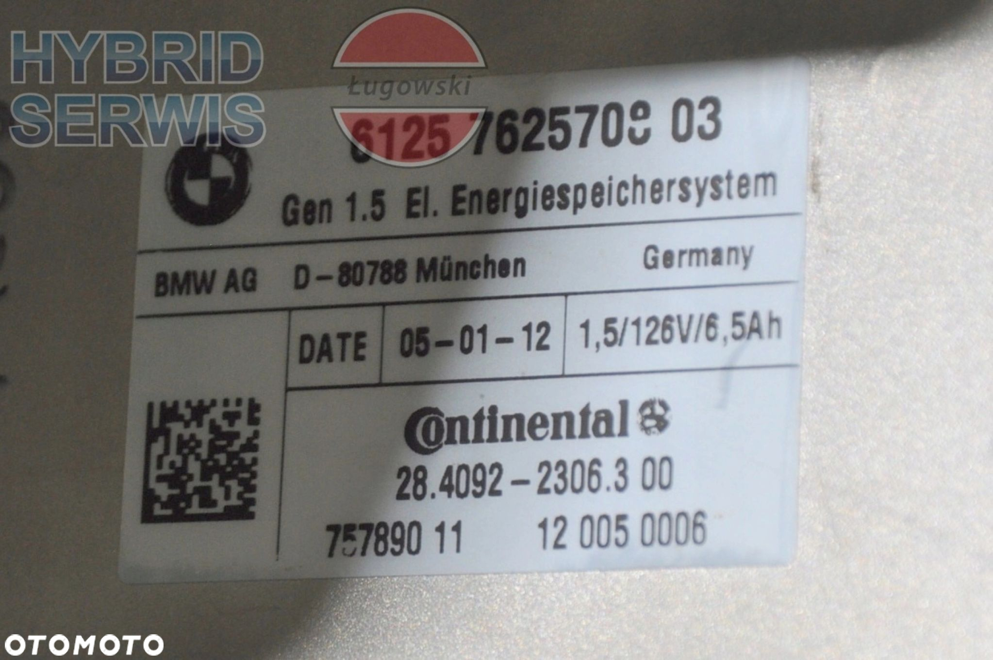 BMW 7 F04 Hybrid, bateria HV trakcyjna 6125761502401 61257625708 - 13