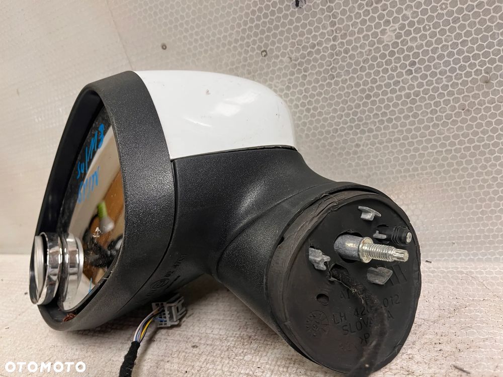 LUSTERKO PRZOD PRZEDNIE ELEKTRYCZNE LEWE FORD FIESTA VII 7 MK.7 BIAŁY USZKODZONY PLASTIK 6PIN - 3