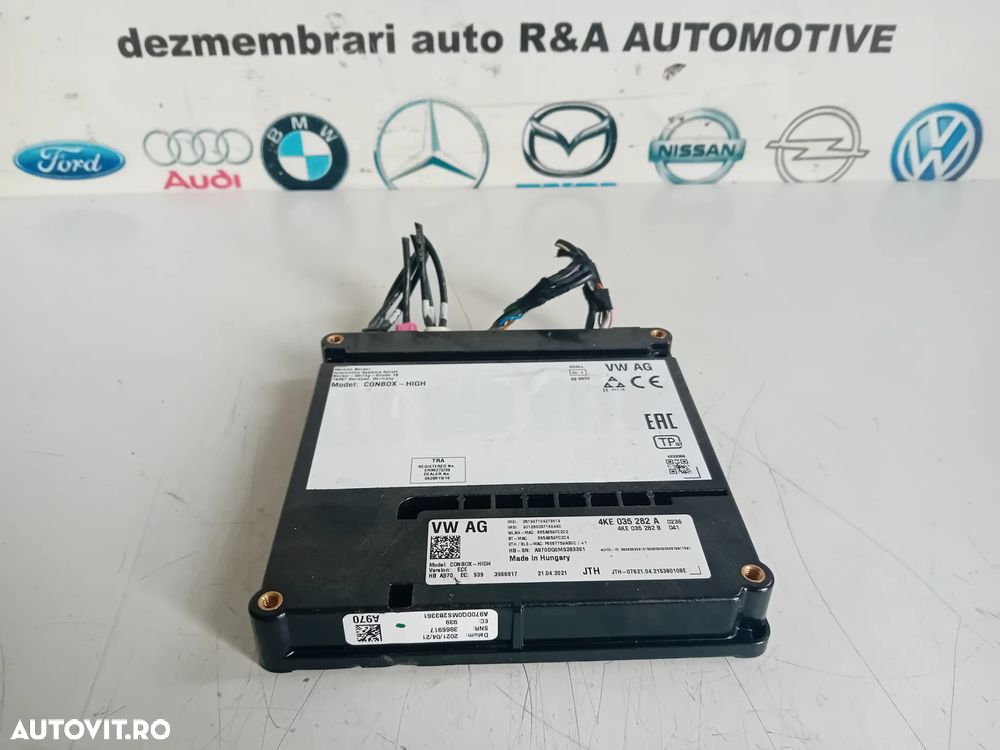 modul Combox Audi A6 4K C8 Vw Porsche Cod 4KE035282A 4KE035282B An 2018-2024 Cayenne Q8 Touareg - 1