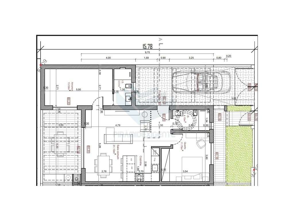 Moradia Térrea T1+1, Churrasqueira, Espaço Exterior e Estacionament... - Grande imagem: 5/13