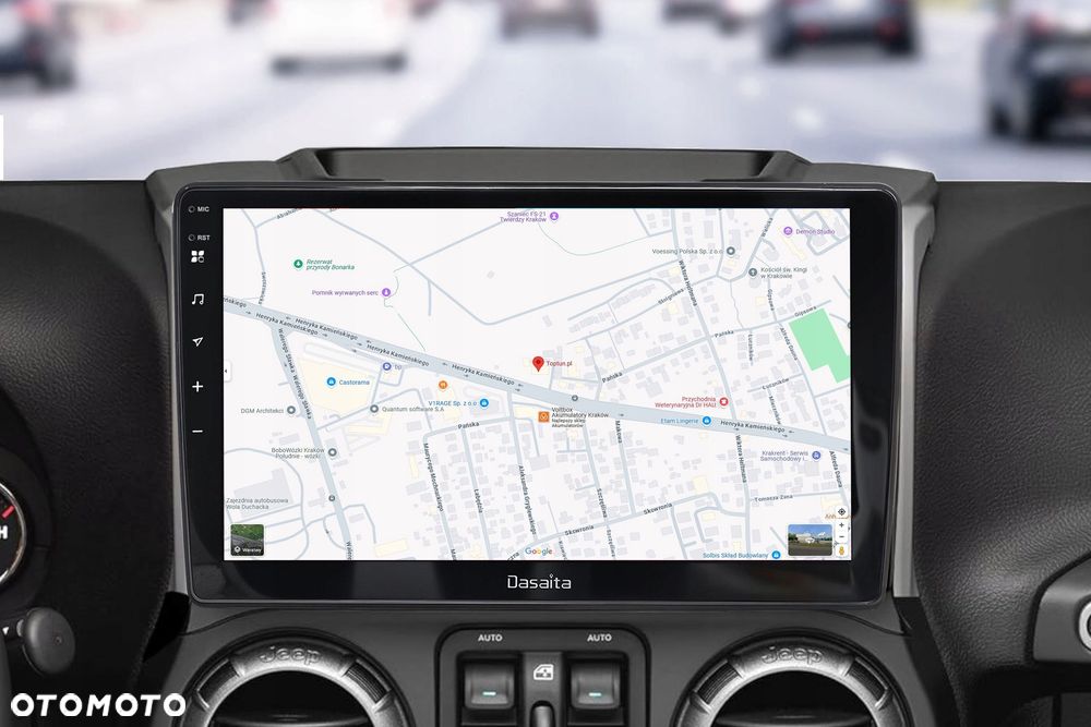 jeep wrangler jk 11-18 radio nawigacja 10.2 android carplay 6/64 gb - 4