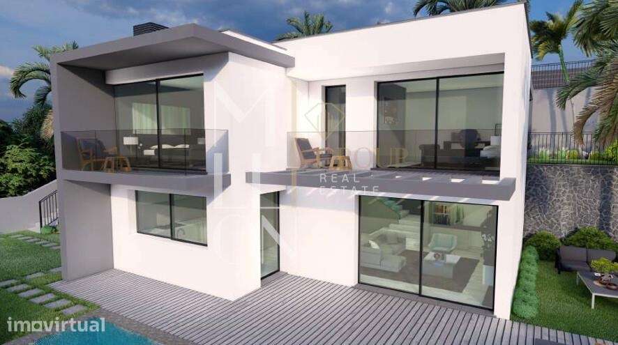 Terreno com projeto aprovado para moradia, com piscina, vista mar e ba - Grande imagem: 4/11