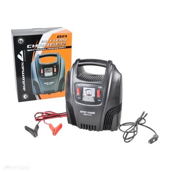 Incarcator acumulator auto Automax 8A, 6V (2.5A - 5.6A) - 12V (3.5A - 5.6A), redresor baterie auto - 1