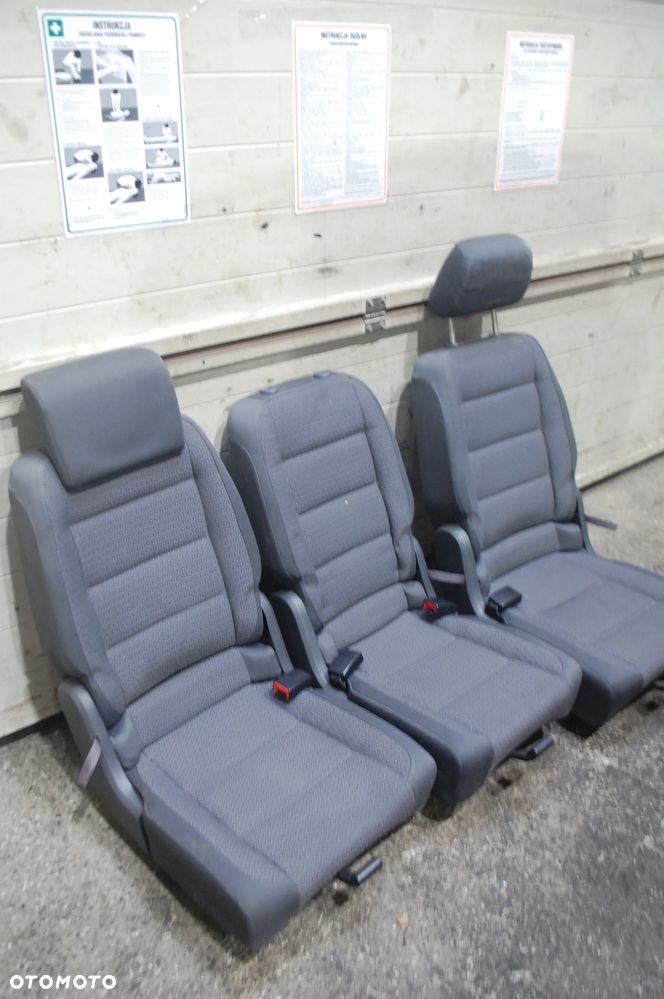 FOTELE FOTEL TYŁ TYLNY 2 RZĄD VW TOURAN I - 6