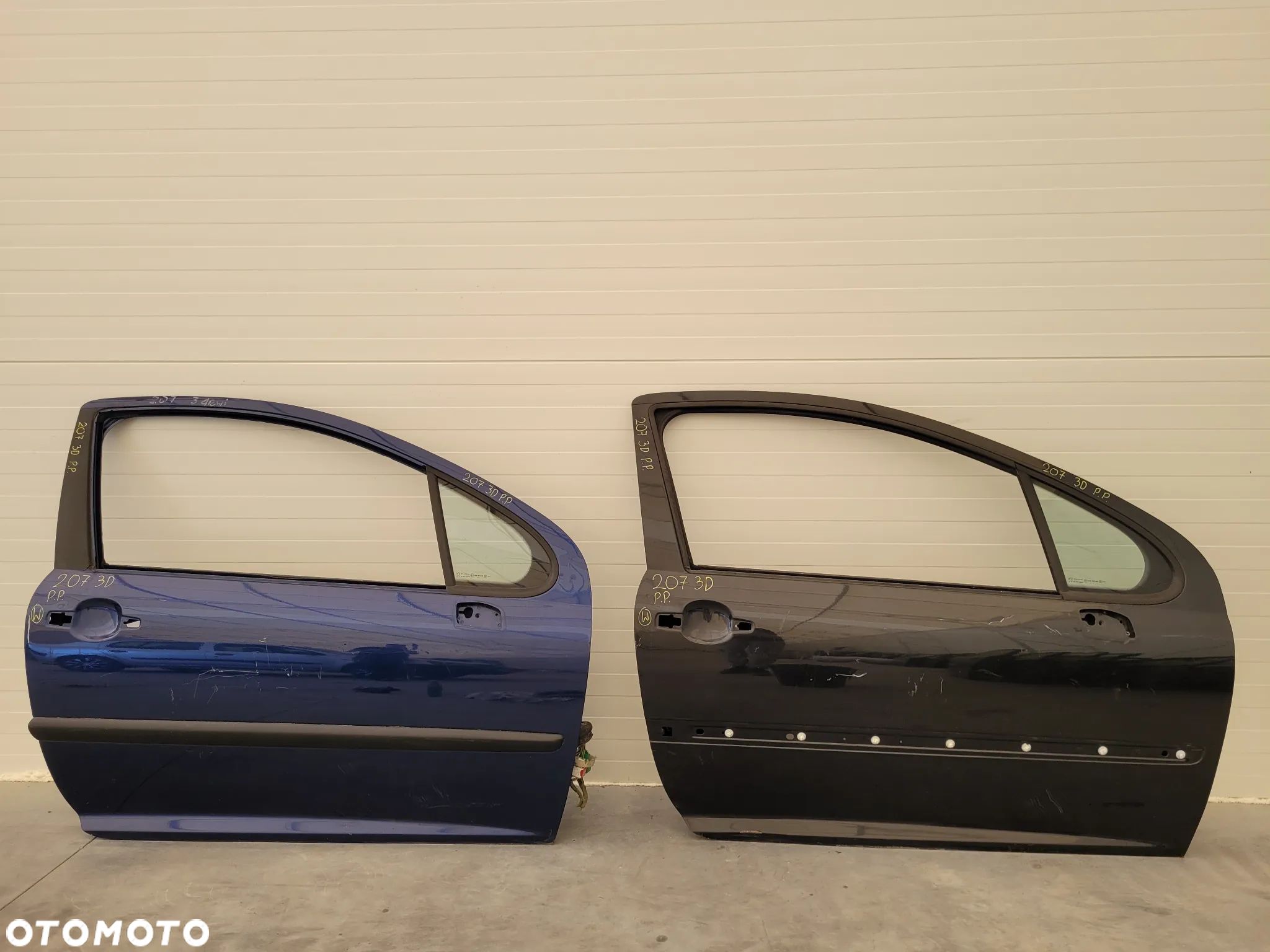 DRZWI PRAWY PRZÓD PEUGEOT 207 3D - 1