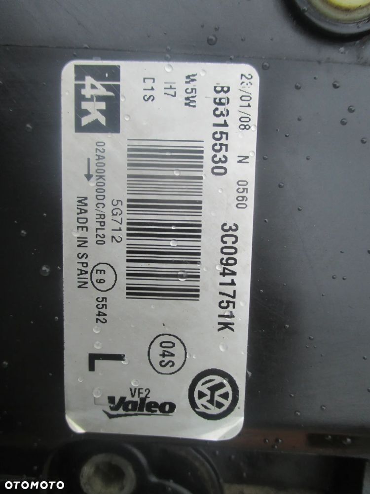lampa prawa  VW Passat B6 BI-Xenon Valeo Europa - 3