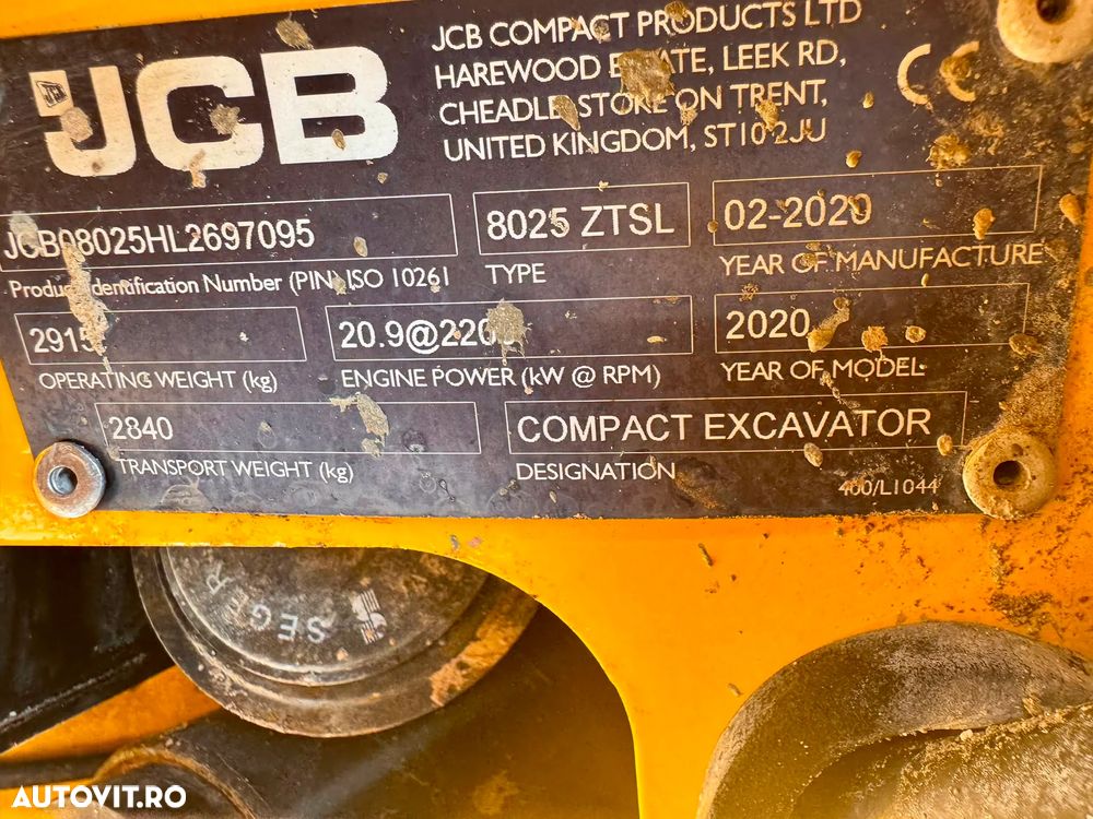 JCB 8025 - 10