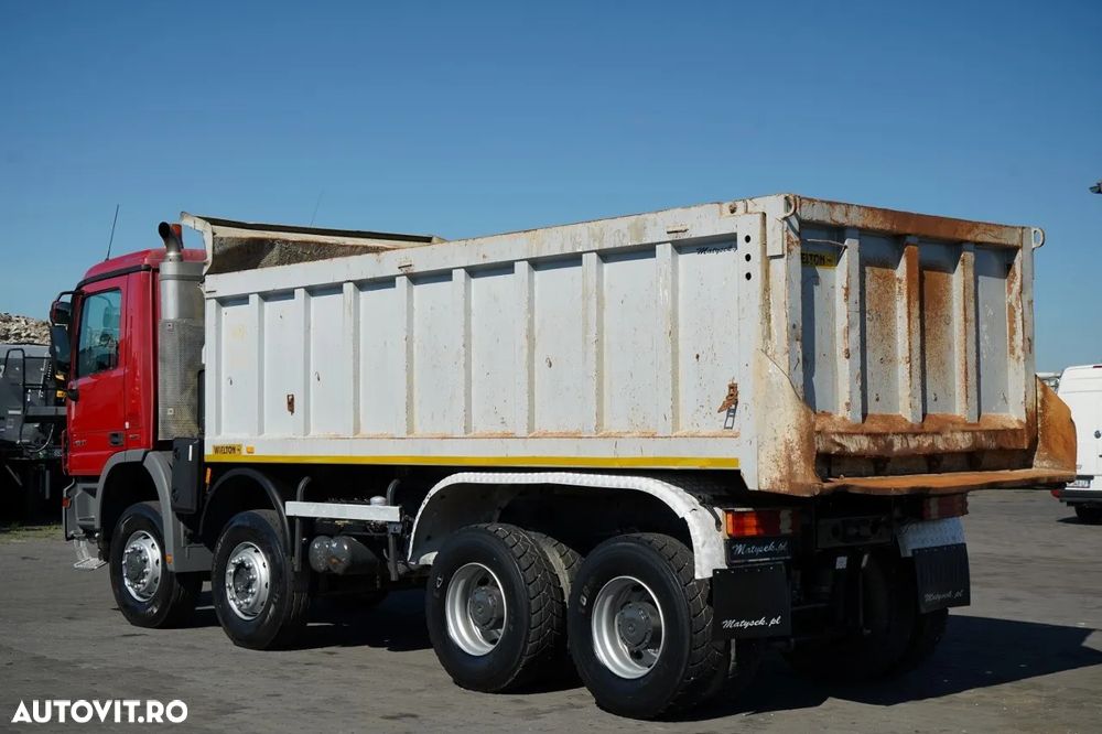 Mercedes-Benz ACTROS 4141 / 8X6 / BASCULATOR SPATE / WIELTON / EPS + AMBREIAJ / ANVELOPE 100% - 9