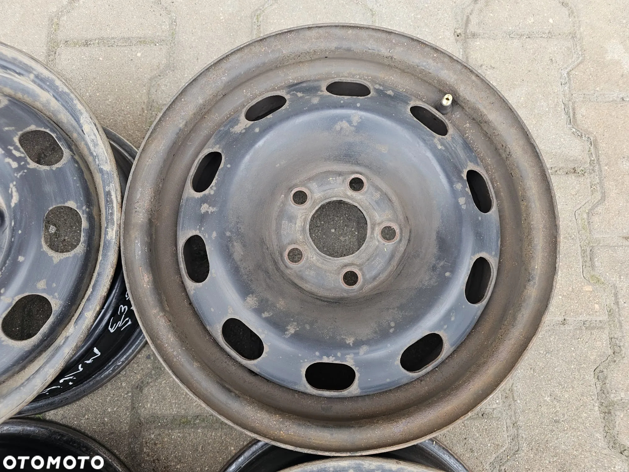 (S41) Felgi stalowe 14'' Volkswagen OE Polo Golf 4 Skoda Rapid Octavia Fabia Audi A1 A3 / 6Jx14 ET38 5x100 - 3