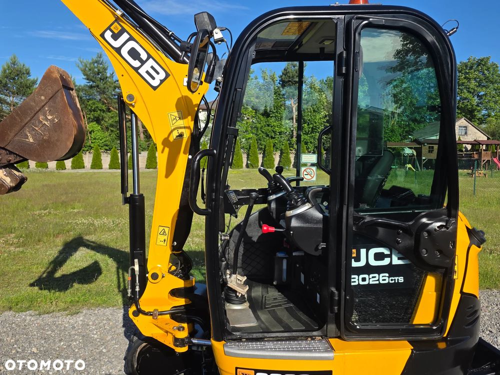 JCB JCB 8026 CTS mini Koparka 1901 MTG sprowadzona 3 łyżki szybkozłącze hydrauliczne piękny stan GOODBER 8025 30 - 3