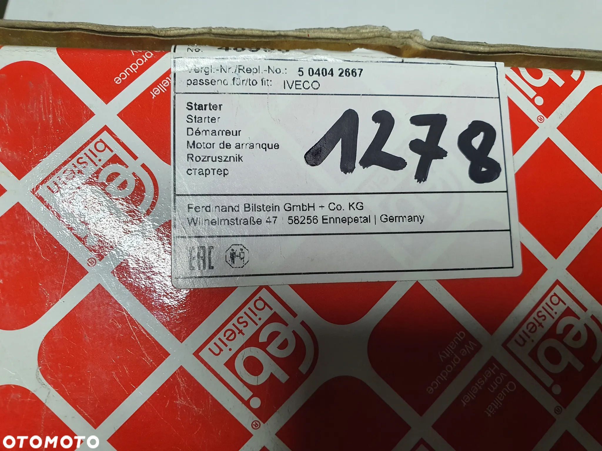 Rozrusznik 24V, 5.5kW, Febi 48998, 504042667, IVECO - 8