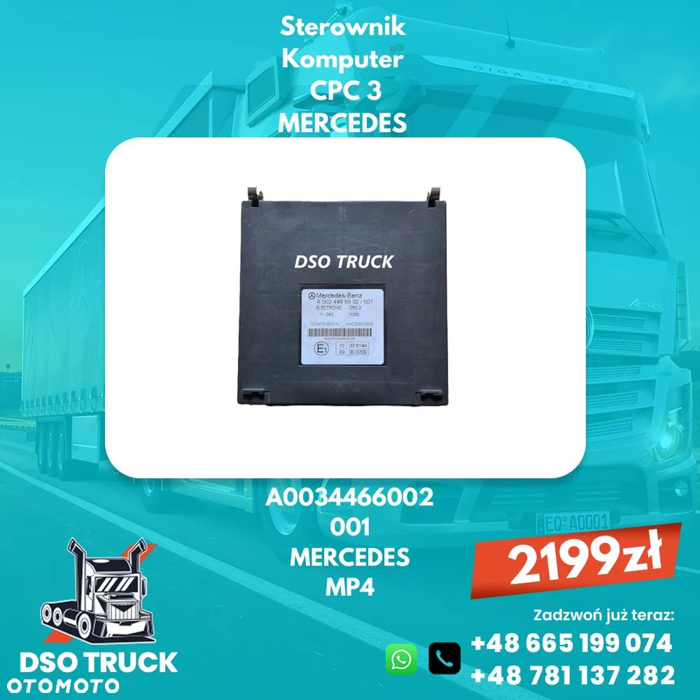 Sterownik Komputer CPC 3 Mercedes MP4 A0034466002 A0034463002 - 1