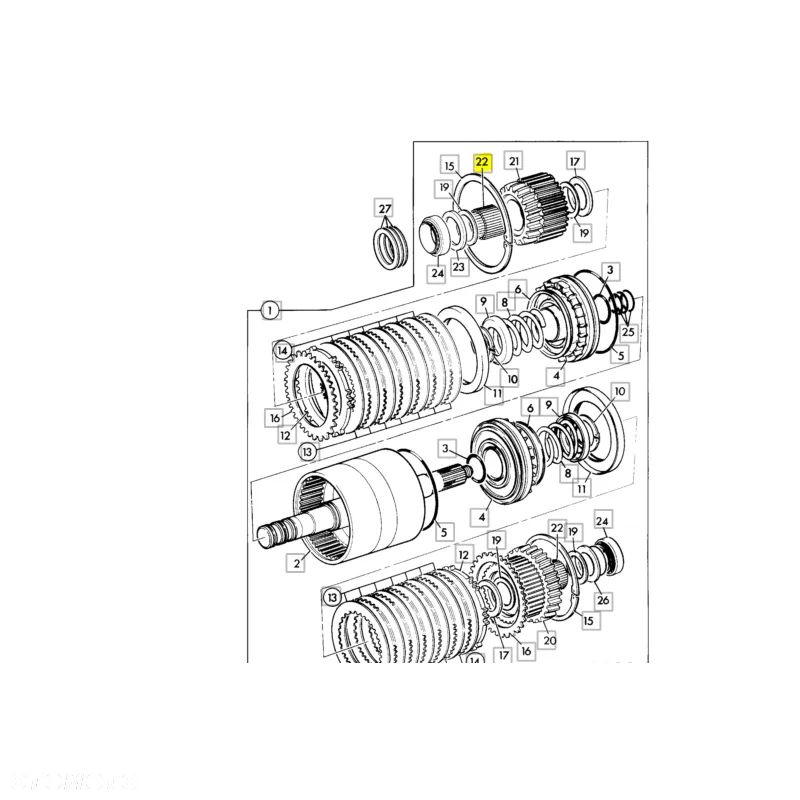 Łożysko skrzyni biegów 2CX, 3CX , 4CX  JCB 917/02700 OEM - 6