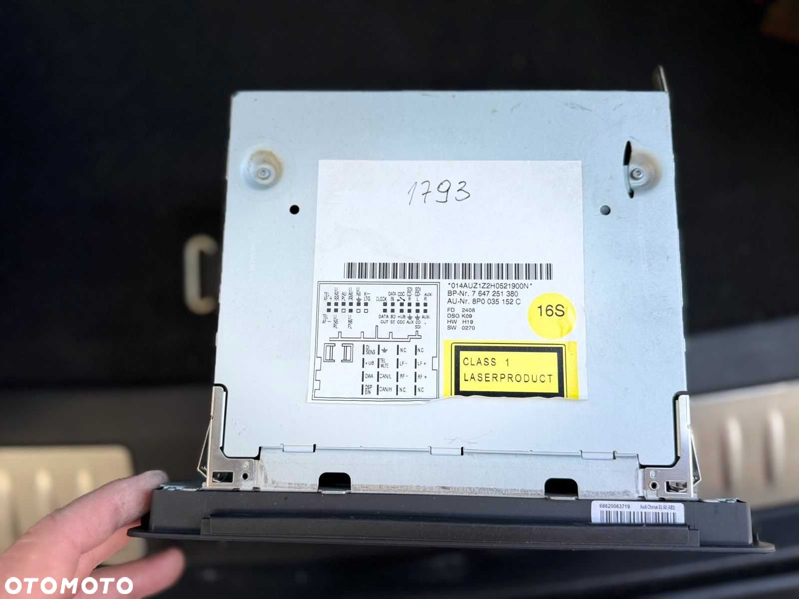Fabryczne Radio Cd Audi Chorus A3 8P - 4