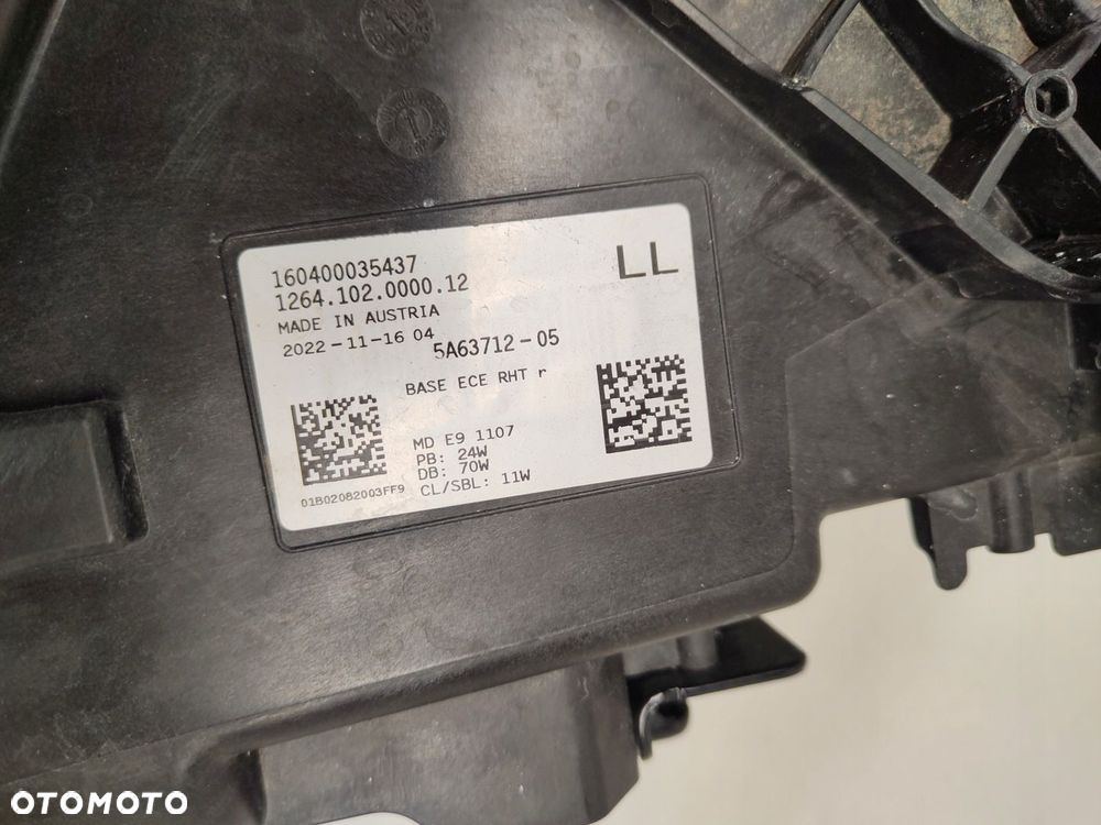 BMW 7 G70 LAMPA FULL LED PRAWY PRZÓD 5A63712 - 11
