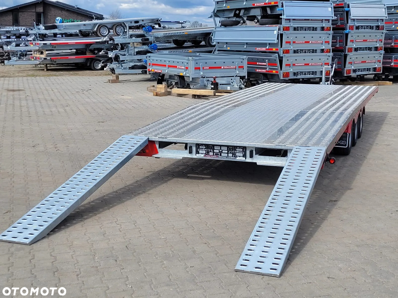 TA-NO DOSTAWA! Laweta Scorpio 600x210cm Przyczepa trzyosiowa z podłogą aluminiową! Koła 10” Kąt najazdu 12° Idealna do przewozu busa, samochodu! DMC 3500kg - 12