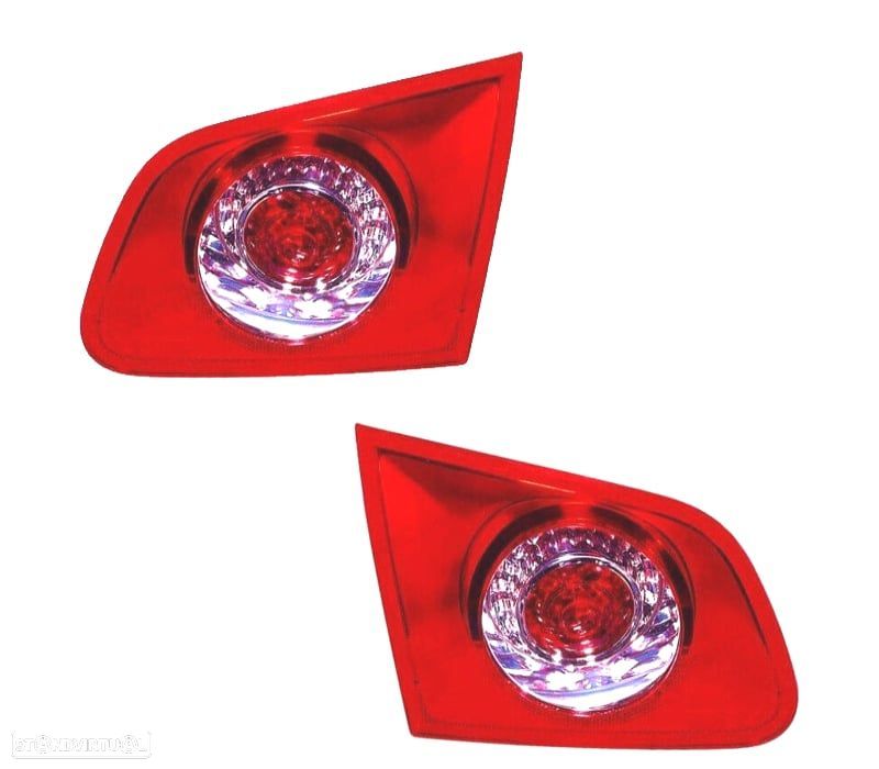 FAROLINS VOLKSWAGEN VW PASSAT VARIANTE 05-10 BRANCO VERMELHO INTERIOR - 1