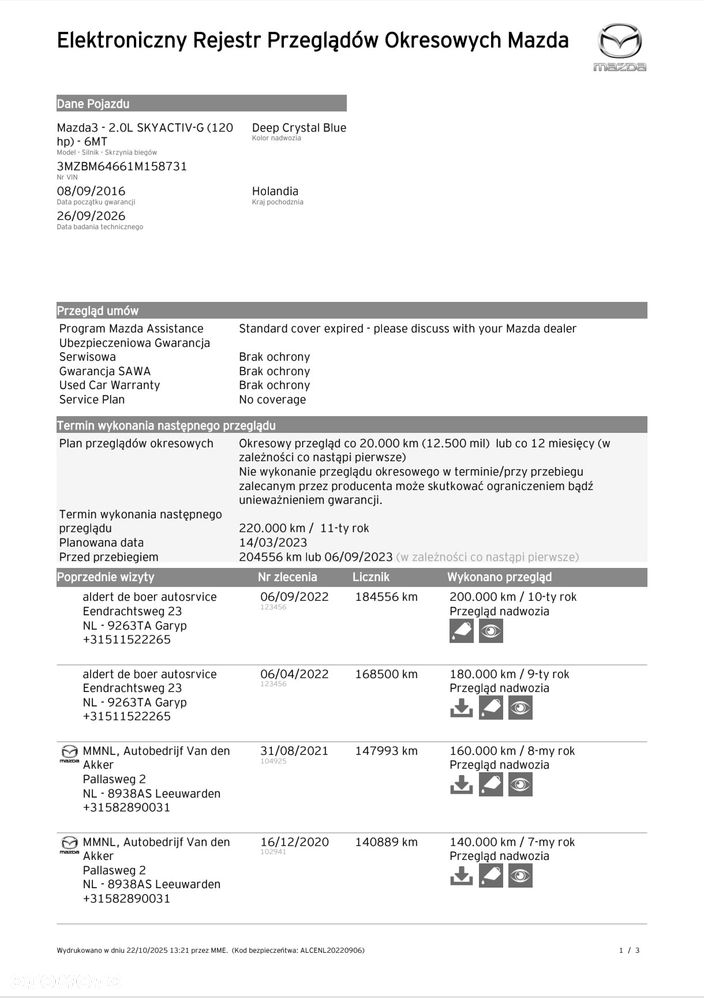 Mazda 3 SKYACTIV-G 120 NAKAMA - 23