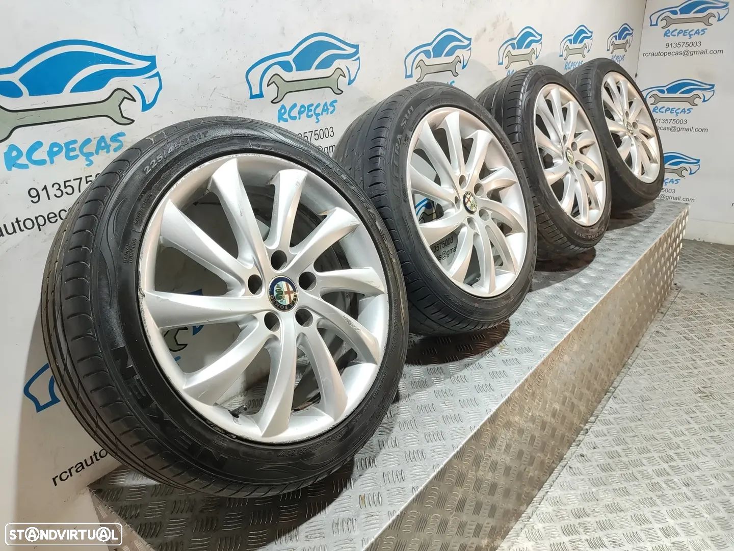Jantes 17" Alfa Romeo - Giulietta - ORIGINAIS - 7,5J | ET41 | 5x110 - 17 Polegadas | 156093270 | Pneus | 225 45 17 | Jante | - 1
