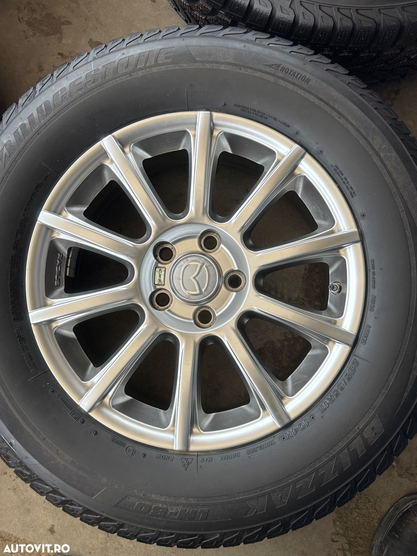 Vând jante aliaj Mazda noi pe 17” cu anvelope noi de iarnă - 3