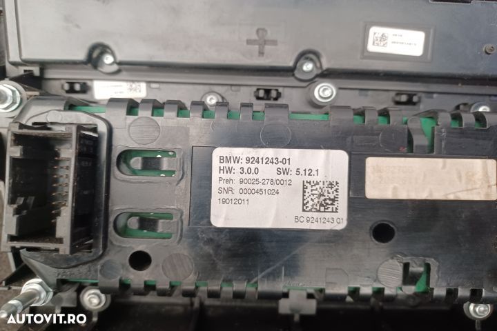Comanda clima 9241243 9241243-01 9241243 9241243-01 BMW Seria 5 F10 [ - 3