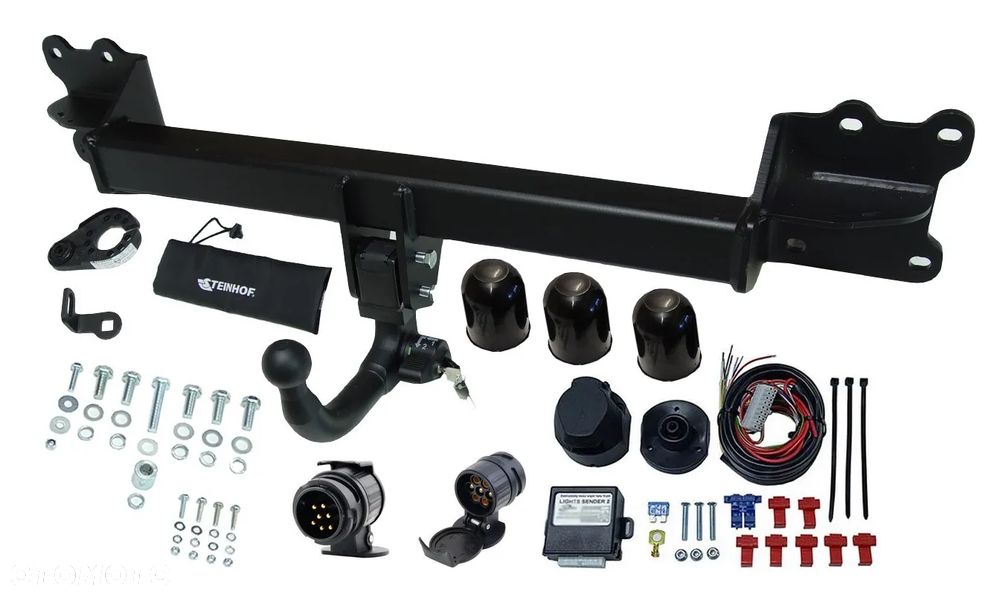 HAK HOLOWNICZY Z KULĄ WYPINANĄ PIONOWO ZABEZPIECZONĄ KLUCZYKIEM+PARKTRONIC VW TOUAREG3 III CR 2018+ - 3