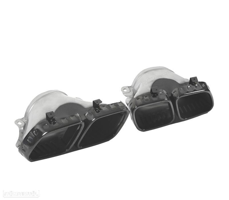 PONTEIRAS DE ESCAPE MERCEDES GLE W167 19- LOOK GLE63 PRETAS - 4
