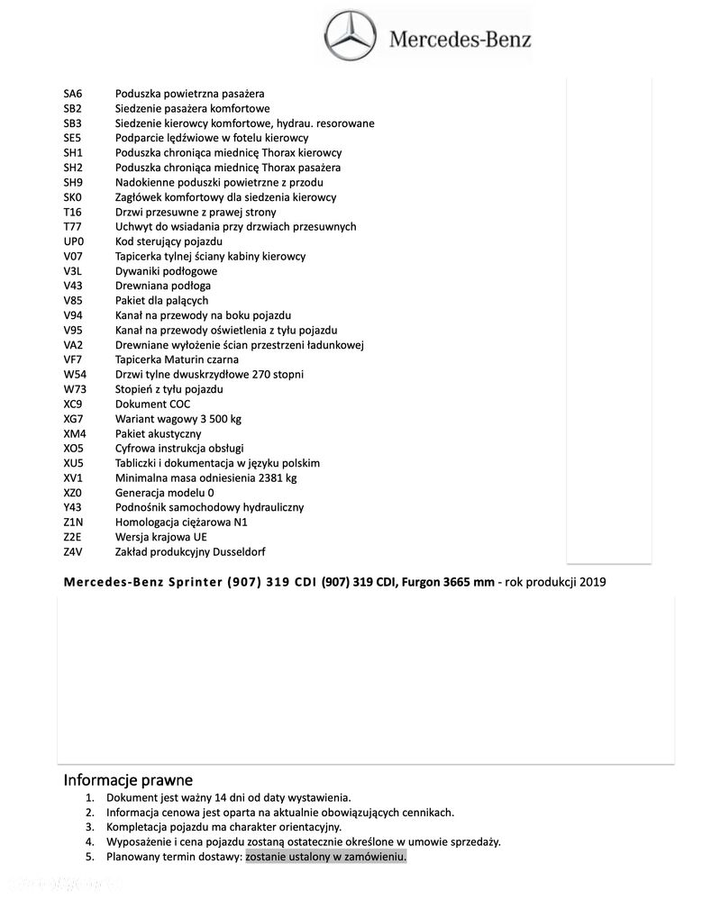 Mercedes-Benz Sprinter 319 - 23