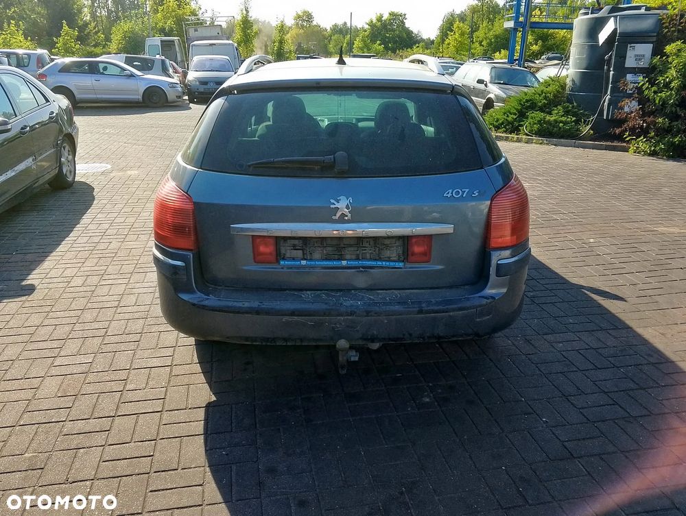 Peugeot 407 (04-08r.) 2.0 HDI 136KM. Silnik DW12TED4 Skrzynia ML6CL lakier EZW.Cały na części. GWARANCJA !!!  Przód Tył Zestaw Komplet Drzwi Klapa Zderzak Błotnik Maska Grill Atrapa Szyba Pas Lampa Lusterko Boczki Fotel Kanapa Kokpit Deska Rozdzielcza Przełącznik Włącznik Sterownik Przewody Wiązka Instalacja Moduł Komputer Czujnik Listwa Pompa Alternator Wtryski Głowica Rozrusznik Kompresor Sprzęgło Dwumas Silnik Skrzynia ABS Klimatyzacji Paliwa Wspomagania Kolektor Turbina Przepustnica Zawór Chłodnica Koło Hak Belka Sanki Zawieszenie Mcpherson Półoś Amortyzator Wydech Tłumik Zacisk Most - 5