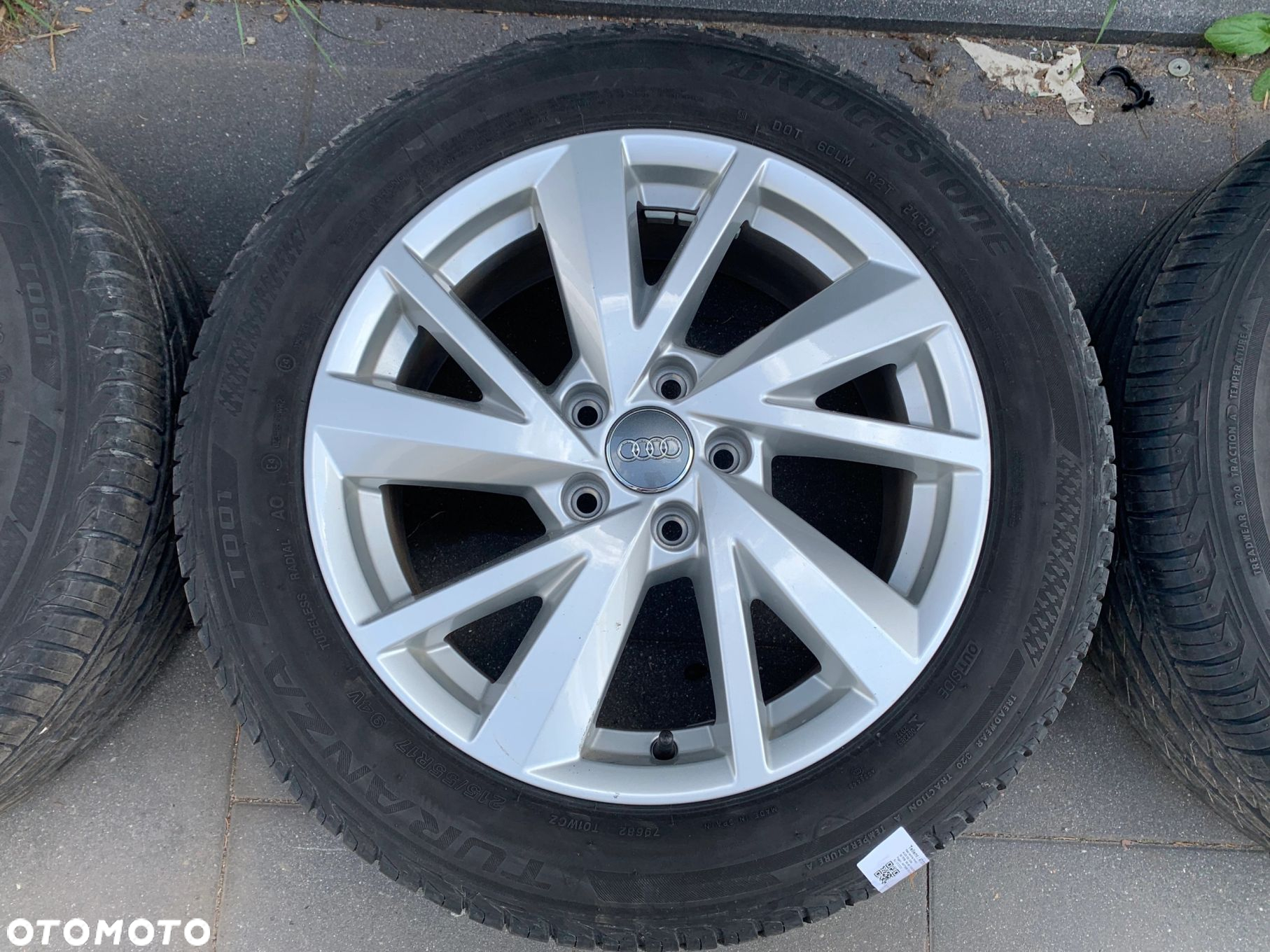 KOŁA FELGI OPONY 17 LATO BRIDGESTONE TURANZA AUDI Q2 81A 215/55/17 JAK NOWE 81A601025C - 5