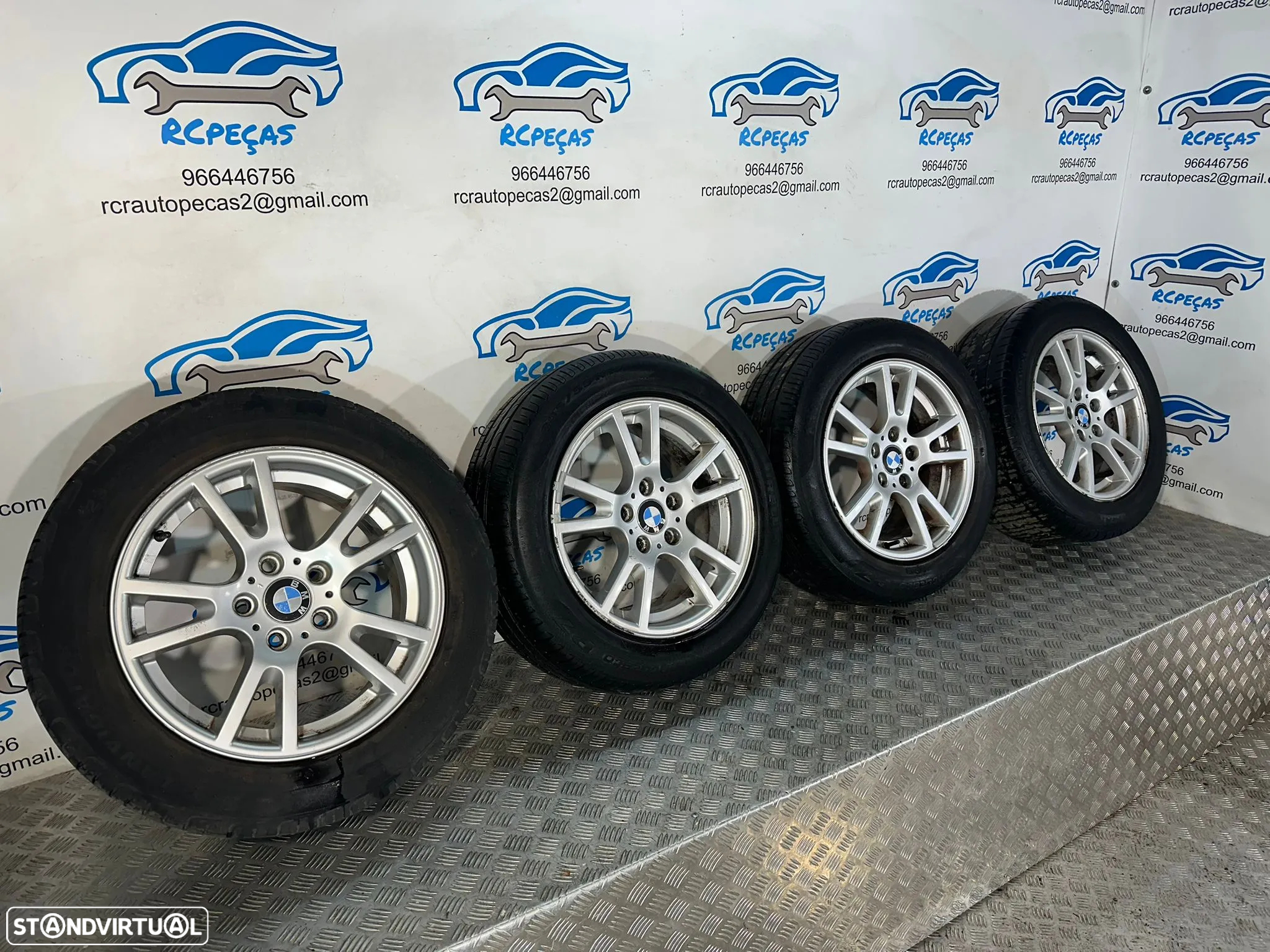 .Conjunto Jantes 17 Original BBS RK031 BMW X3 E83 Style 148 8J ET46 5x120 3412060 - 3
