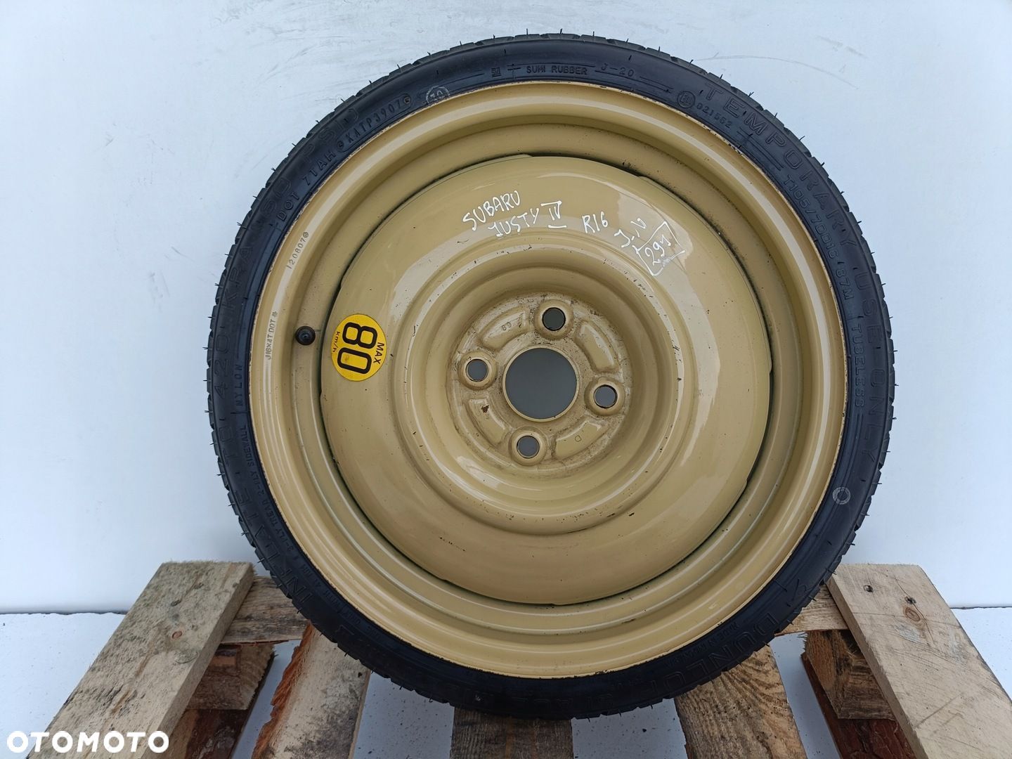 Subaru Justy IV 4 KOŁO DOJAZDOWE dojazdówka 105/70 R16 4x100 - 1