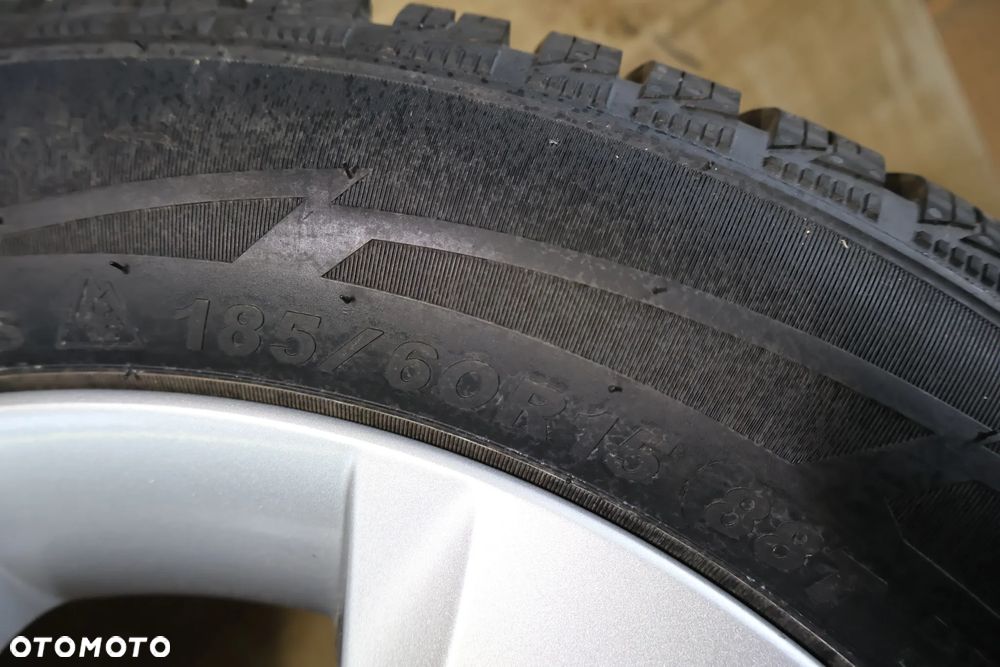 HYUNDAI I20 08-14R KOŁA ZIMOWE 15" 4X100 OPONY 2025R FELGI ALIMINIOWE ORYGINAŁ 185 60 15 JAK NOWE - 7