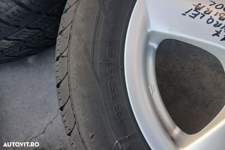 Jante aliaj cu anvelope 15 - set 195/55 R15 6.5JX15H2 ET42 195/55 R15 - 5