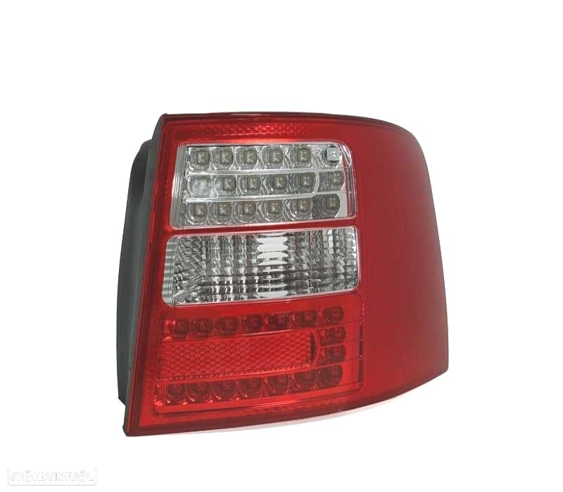 FAROLINS LED PARA AUDI A6 4B AVANT 97-04 VERMELHO BRANCO - 2