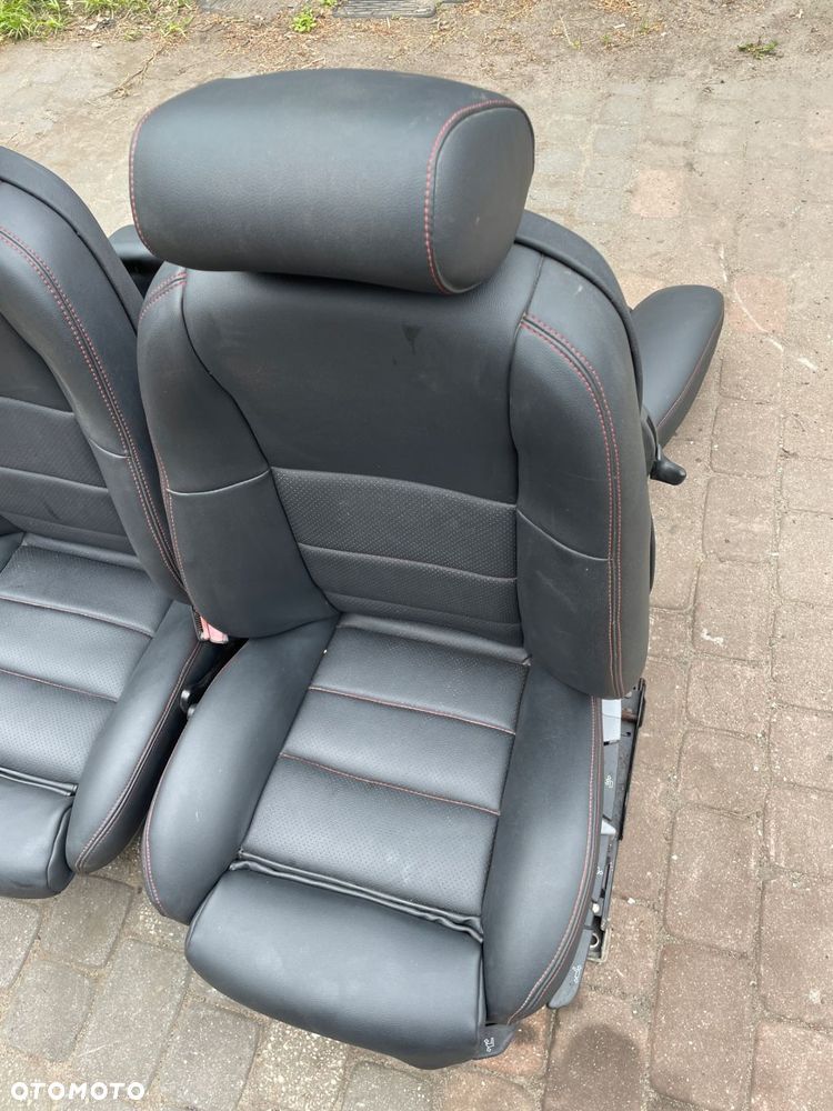 fotele fotel lewy prawy kanapa bmw e36 cabrio skóra czarny obszyte - 6