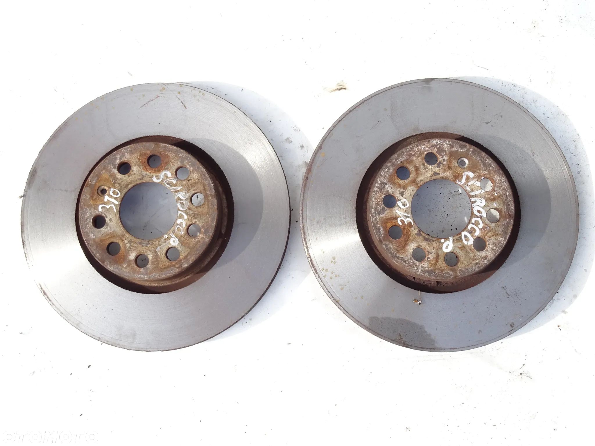 TARCZE HAMULCOWE PRZÓD PRZEDNIE 312mm VW SCIROCCO 3 III 137 1.4 TSI PO PRZETOCZENIU F-VAT - 1