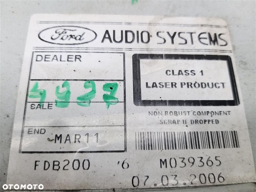 Radio FABRYCZNE  CD Ford Focus MK2  2004-20076S61-18C815-AF M039365 - 1