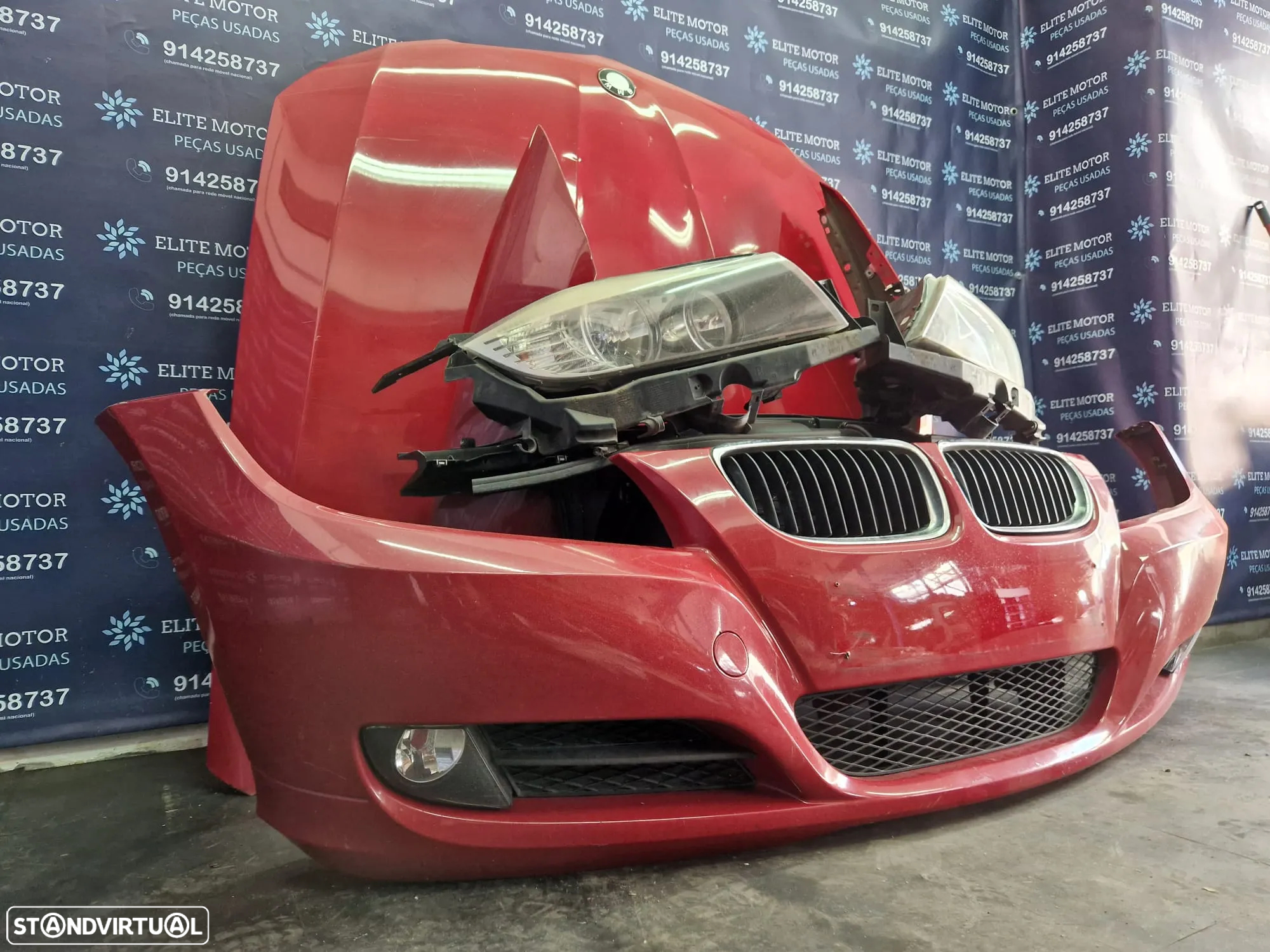 Frente completa usada BMW E90 E91 LCI 320D capot parachoques guardalamas oticas radiador 318d - 3