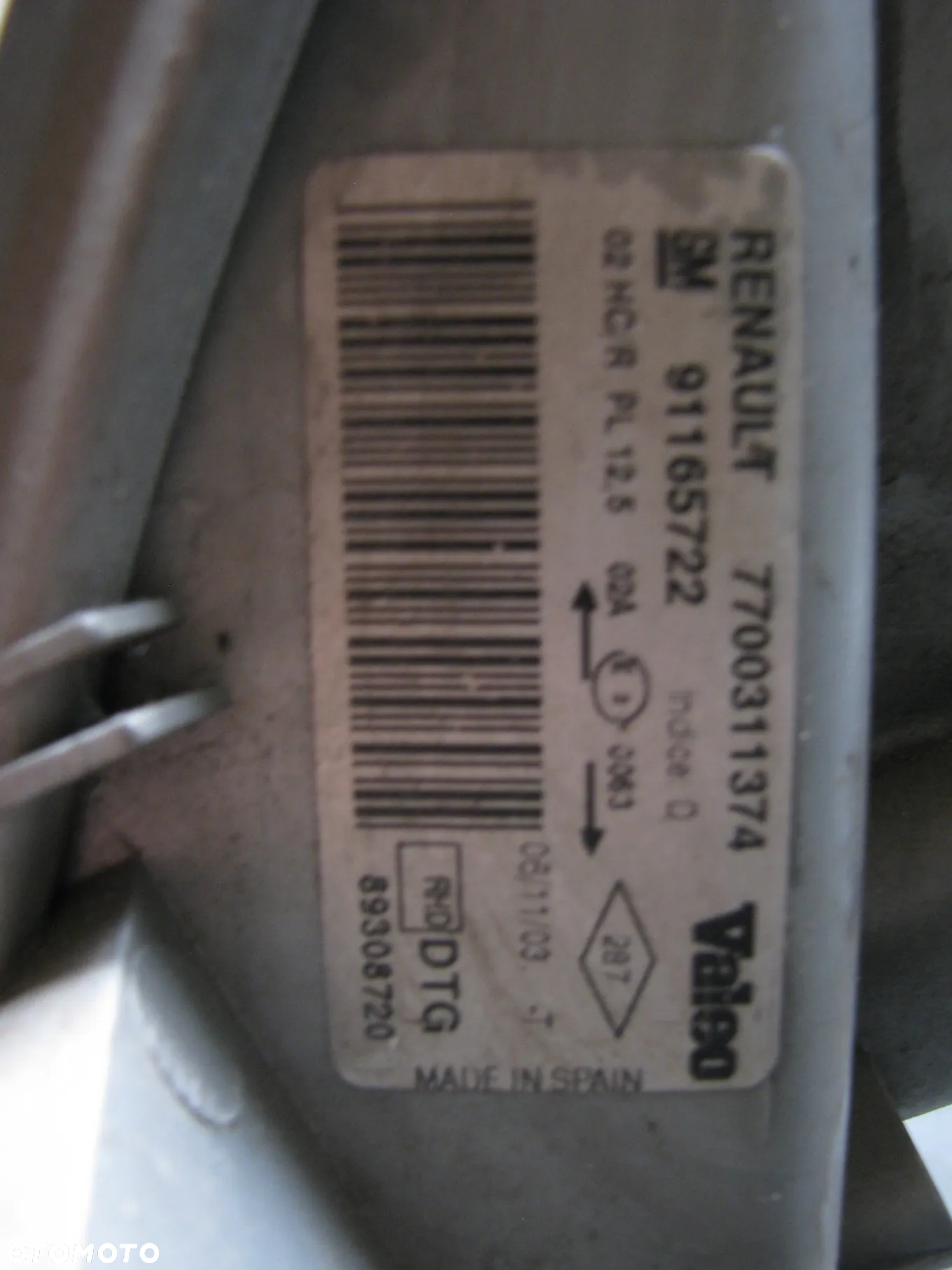 OPEL VIVARO A I 05r lampa prawa przod 7700311374 91165722 - 3
