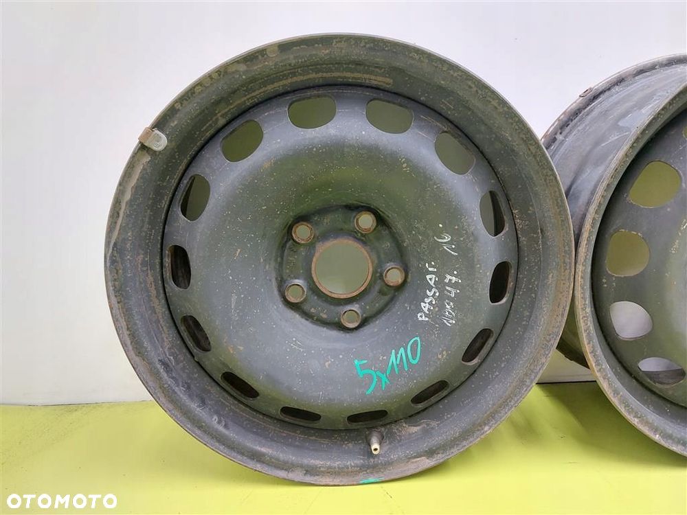 Felgi stalowe VW SKODA AUDI ET 37 5X110 7J 16 4 SZTUKI - 8