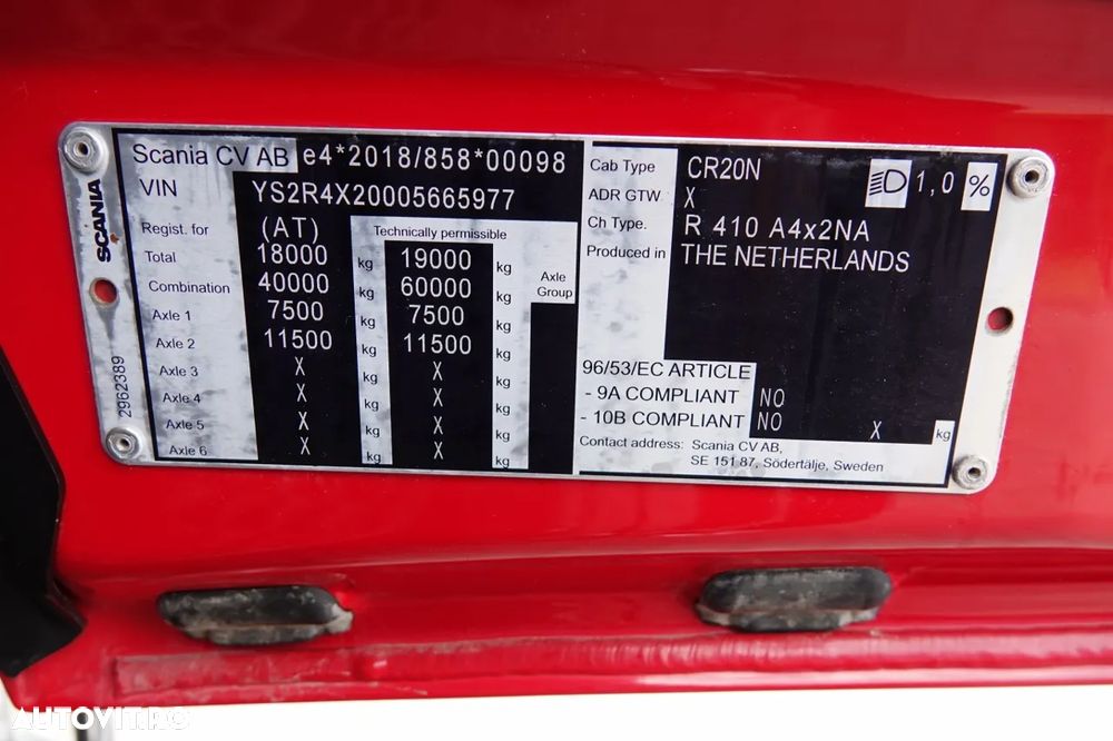 Scania R 410 XT / SISTEM HIDRAULIC / RETARDER / 2022 - 39