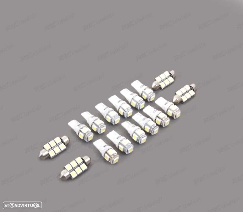 KIT COMPLETO DE 19 LÂMPADAS LED INTERIOR PARA AUDI A6 ALLROAD QUATTRO 4GH 4GJ 2012 + - 4