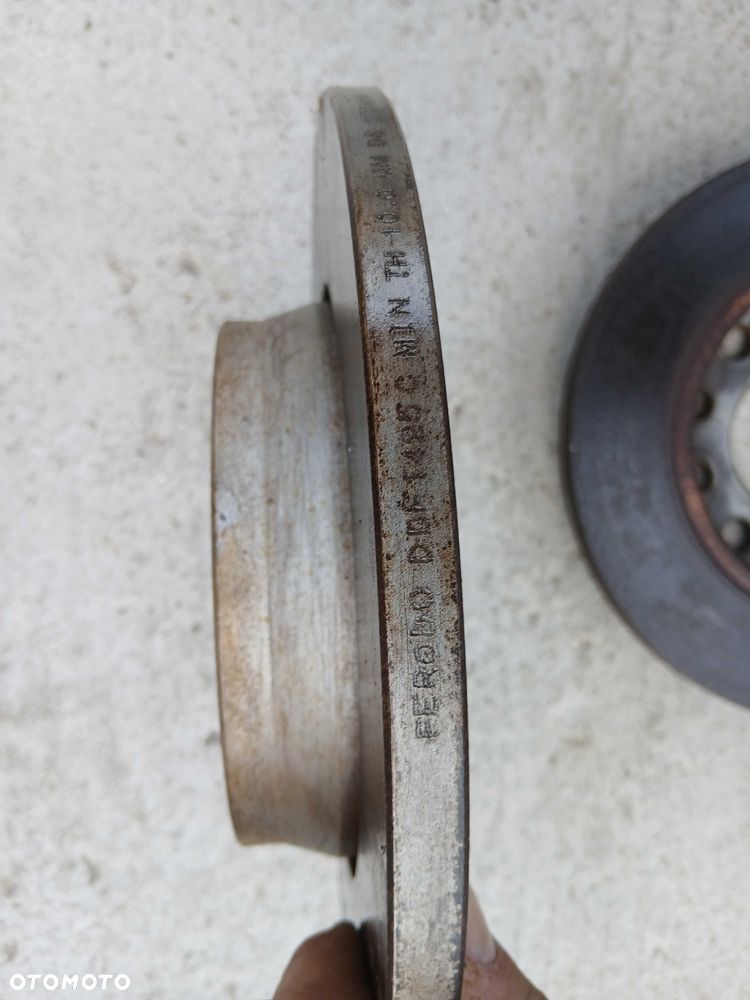 Audi A4 B6 B7 Cabrio tarcza hamulcowa tył 254mm 2 sztuki Ferodo - 5