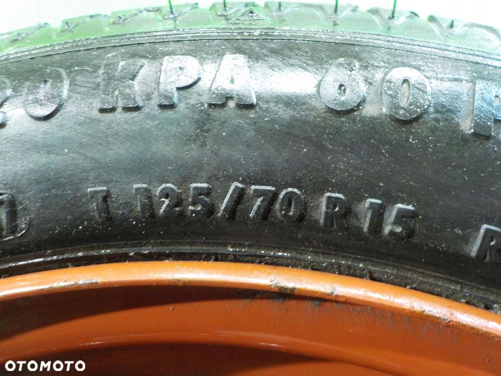 OPEL AGILA B kolo dojazdowe 125/70/15 - 5